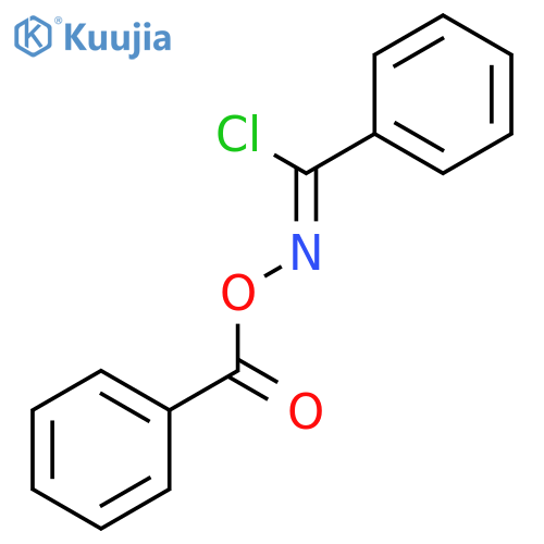 BENZENECARBOXIMIDOYL CHLORIDE, N-(BENZOYLOXY)-, (Z)- structure
