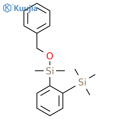 Silane, [2-[dimethyl(phenylmethoxy)silyl]phenyl]trimethyl- structure