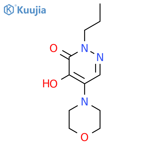 3(2H)-Pyridazinone, 4-hydroxy-5-(4-morpholinyl)-2-propyl- structure