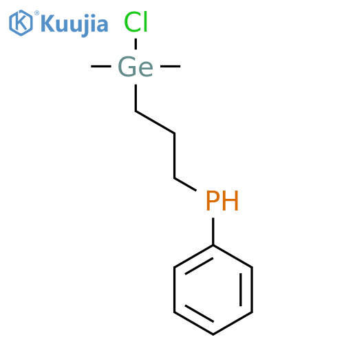 PHOSPHINE, [3-(CHLORODIMETHYLGERMYL)PROPYL]PHENYL- structure