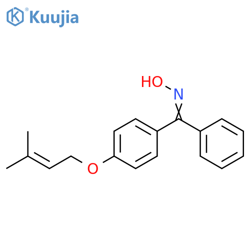 Methanone, [4-[(3-methyl-2-butenyl)oxy]phenyl]phenyl-, oxime structure