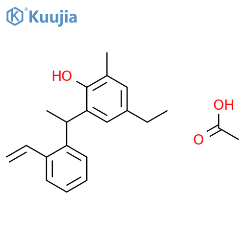 PHENOL, 2-[1-(ETHENYLPHENYL)ETHYL]-4-ETHYL-6-METHYL-, ACETATE structure