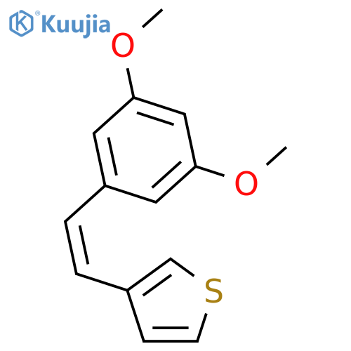 THIOPHENE, 3-[(1Z)-2-(3,5-DIMETHOXYPHENYL)ETHENYL]- structure