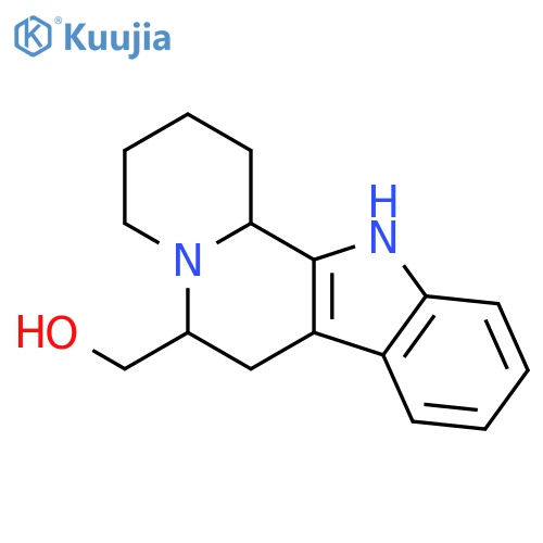 Indolo[2,3-a]quinolizine-6-methanol, 1,2,3,4,6,7,12,12b-octahydro- structure