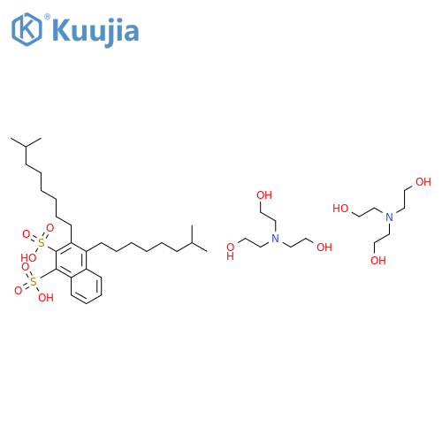 diisononylnaphthalenedisulphonic acid, compound with 2,2',2''-nitrilotriethanol (1:2) structure