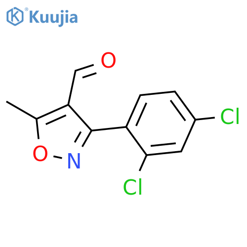 4-ISOXAZOLECARBOXALDEHYDE, 3-(2,4-DICHLOROPHENYL)-5-METHYL- structure
