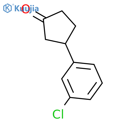 3-(3-Chlorophenyl)cyclopentanone structure