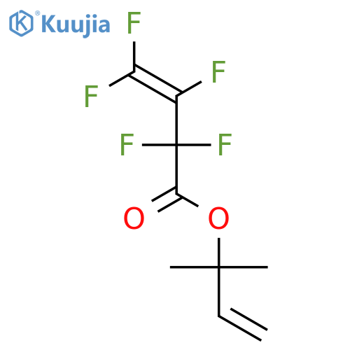 3-Butenoic acid, 2,2,3,4,4-pentafluoro-, 1,1-dimethyl-2-propenyl ester structure