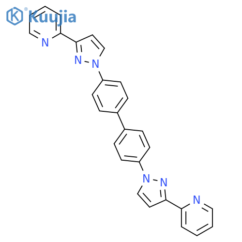 PYRIDINE, 2,2'-[[1,1'-BIPHENYL]-4,4'-DIYLBIS(1H-PYRAZOLE-1,3-DIYL)]BIS- structure