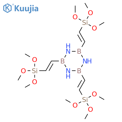 BORAZINE, 2,4,6-TRIS[(1E)-2-(TRIMETHOXYSILYL)ETHENYL]- structure