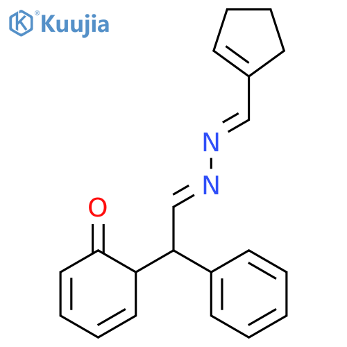 1-Cyclopentene-1-carboxaldehyde, (oxodiphenylethylidene)hydrazone structure