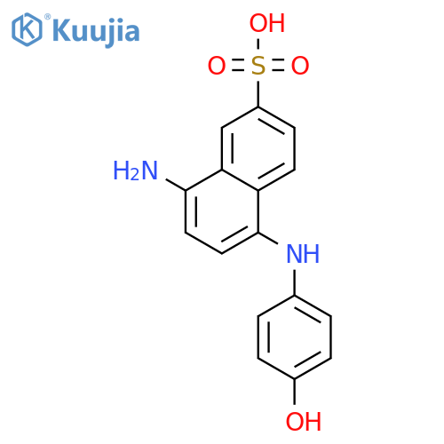 8-Amino-5-(4-hydroxyphenyl)amino-2-naphthalenesulfonic Acid structure