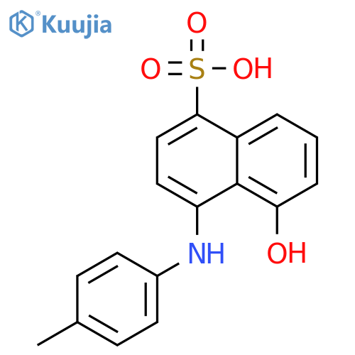 1-Naphthalenesulfonicacid, 5-hydroxy-4-[(4-methylphenyl)amino]- structure