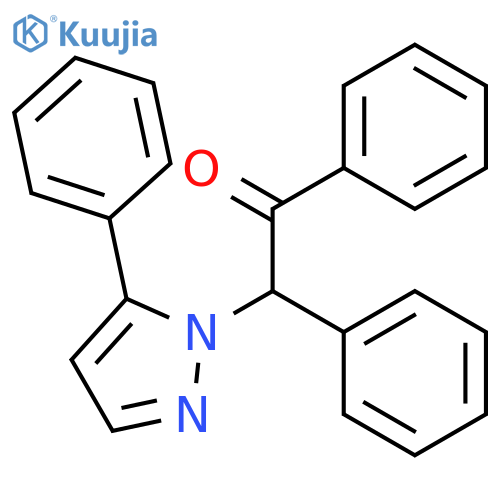 Ethanone,1,2-diphenyl-2-(5-phenyl-1H-pyrazol-1-yl)- structure
