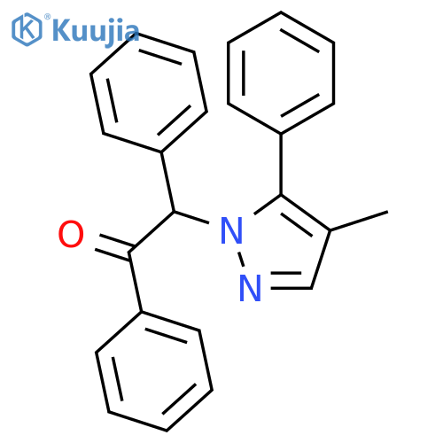 Ethanone,2-(4-methyl-5-phenyl-1H-pyrazol-1-yl)-1,2-diphenyl- structure