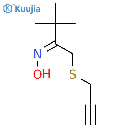 2-Butanone, 3,3-dimethyl-1-(2-propynylthio)-, oxime structure