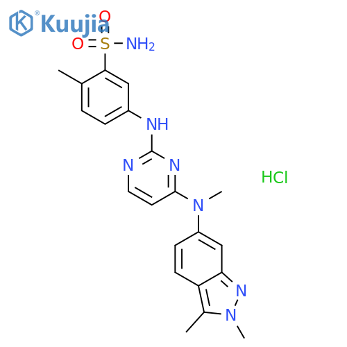 Pazopanib hydrochloride structure