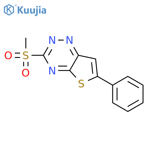 Thieno[2,3-e]-1,2,4-triazine, 3-(methylsulfonyl)-6-phenyl- structure