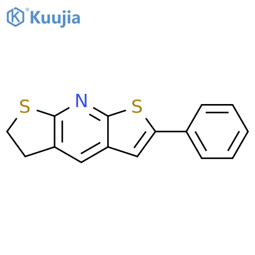 DITHIENO[2,3-B:3',2'-E]PYRIDINE, 2,3-DIHYDRO-6-PHENYL- structure