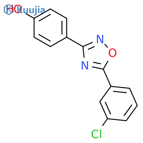 PHENOL, 4-[5-(3-CHLOROPHENYL)-1,2,4-OXADIAZOL-3-YL]- structure