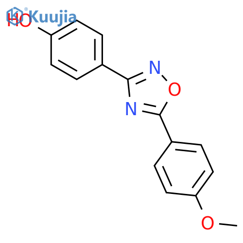 PHENOL, 4-[5-(4-METHOXYPHENYL)-1,2,4-OXADIAZOL-3-YL]- structure