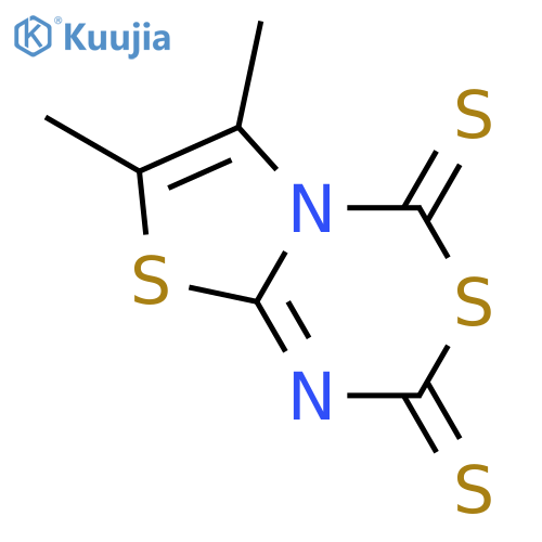 2H,4H-Thiazolo[3,2-c][1,3,5]thiadiazine-2,4-dithione, 6,7-dimethyl- structure