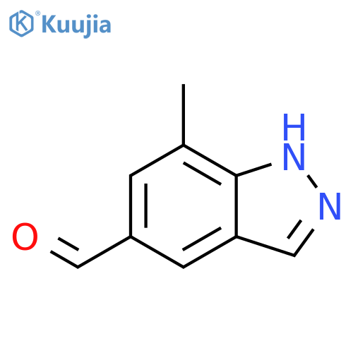 7-methyl-1H-Indazole-5-carboxaldehyde structure
