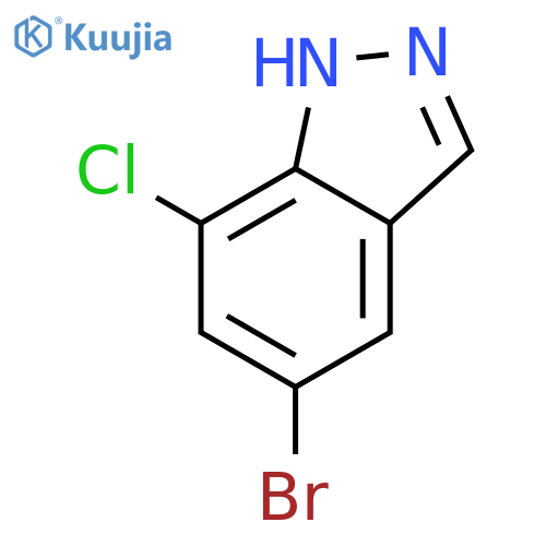 5-Bromo-7-chloro-1H-indazole structure