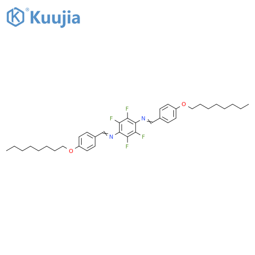 1,4-Benzenediamine,2,3,5,6-tetrafluoro-N,N'-bis[[4-(octyloxy)phenyl]methylene]- structure