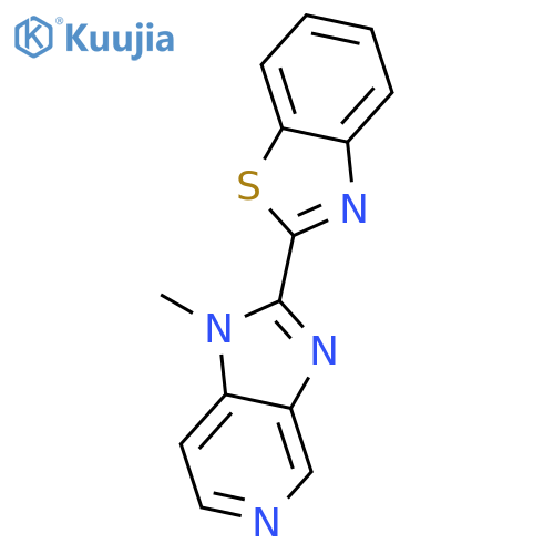 1H-IMIDAZO[4,5-C]PYRIDINE, 2-(2-BENZOTHIAZOLYL)-1-METHYL- structure