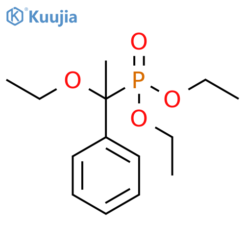 Phosphonic acid, (1-ethoxy-1-phenylethyl)-, diethyl ester structure