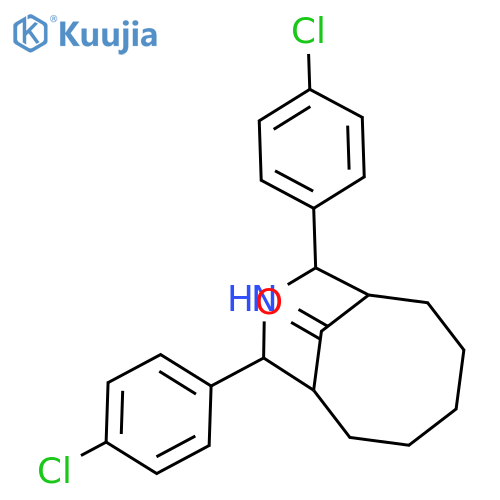 9-Azabicyclo[5.3.1]undecan-11-one, 8,10-bis(4-chlorophenyl)- structure