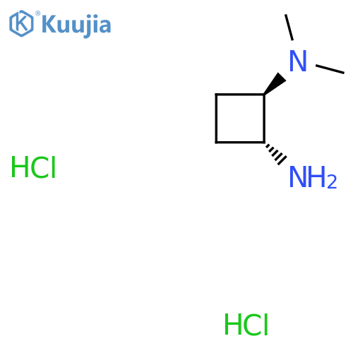 (1R,2R)-2-N,2-N-Dimethylcyclobutane-1,2-diamine;dihydrochloride structure