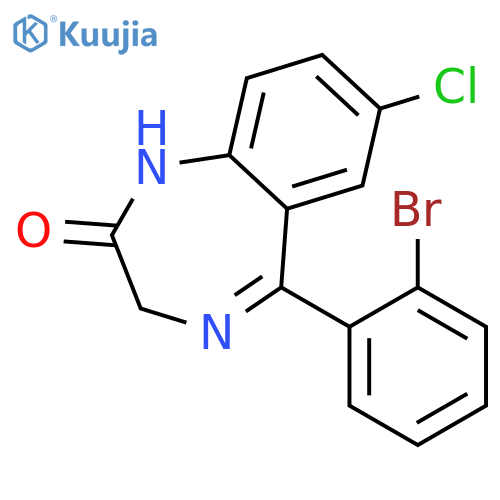2H-1,4-Benzodiazepin-2-one, 5-(2-bromophenyl)-7-chloro-1,3-dihydro- structure