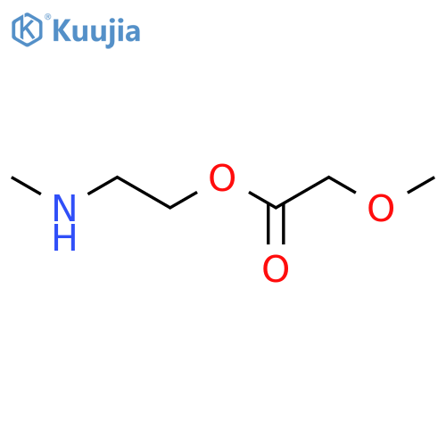 Acetic acid, methoxy-, 2-(methylamino)ethyl ester structure