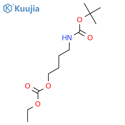 Carbonic acid, 4-[[(1,1-dimethylethoxy)carbonyl]amino]butyl ethyl ester structure