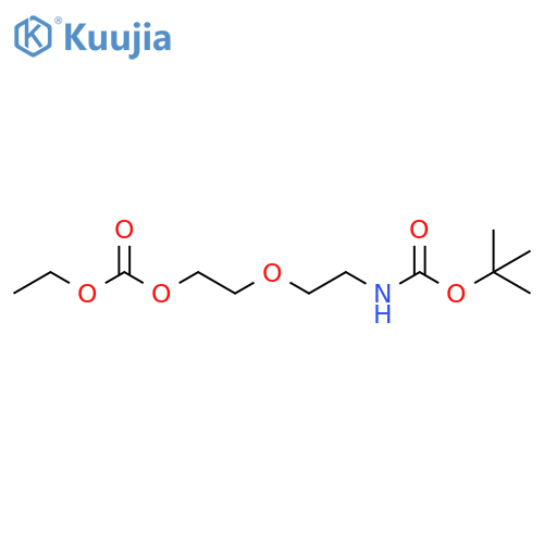 2,5,10-Trioxa-8-azadodecanoic acid, 11,11-dimethyl-9-oxo-, ethyl ester structure
