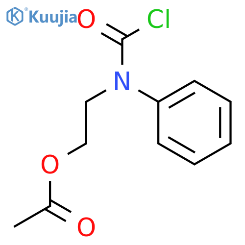 Carbamic chloride, [2-(acetyloxy)ethyl]phenyl- structure