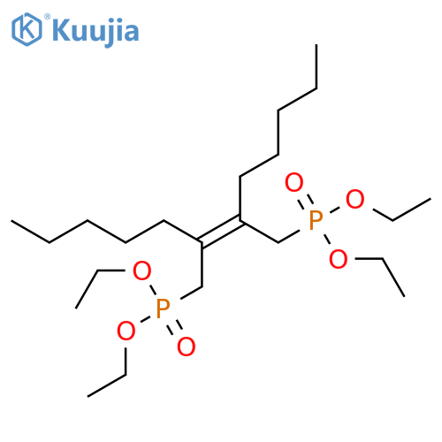 Phosphonic acid, (2,3-dipentyl-2-butene-1,4-diyl)bis-, tetraethyl ester structure