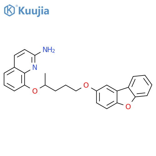 2-Quinolinamine, 8-[4-(2-dibenzofuranyloxy)-1-methylbutoxy]- structure