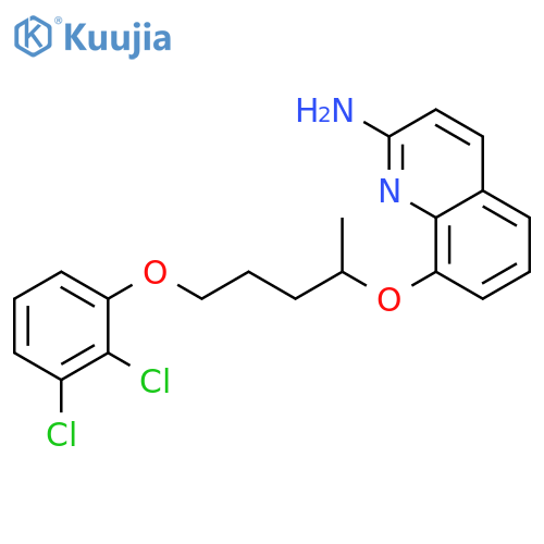 2-Quinolinamine, 8-[4-(2,3-dichlorophenoxy)-1-methylbutoxy]- structure