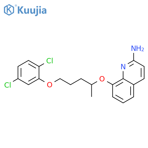 2-Quinolinamine, 8-[4-(2,5-dichlorophenoxy)-1-methylbutoxy]- structure