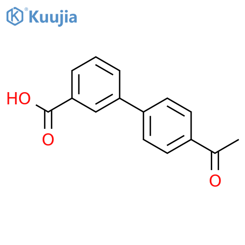 4'-Acetylbiphenyl-3-carboxylic acid structure