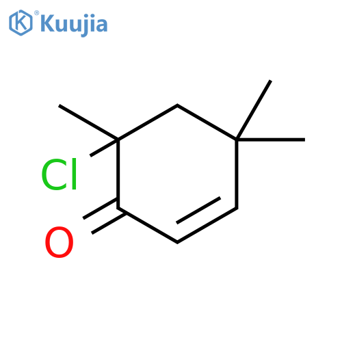 2-Cyclohexen-1-one, 6-chloro-4,4,6-trimethyl- structure