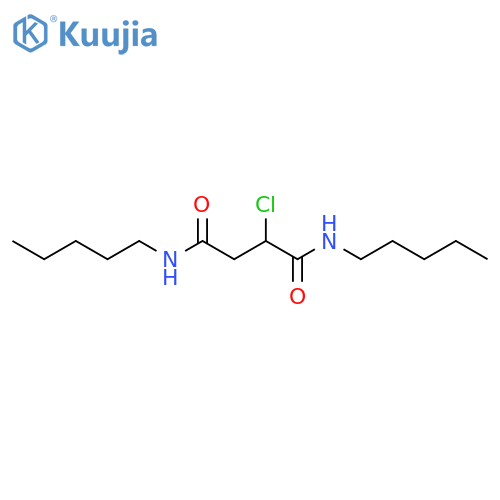 Butanediamide, 2-chloro-N,N'-dipentyl- structure