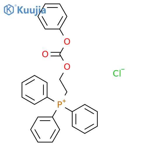 {2-[(Phenoxycarbonyl)oxy]ethyl}(triphenyl)phosphanium chloride structure