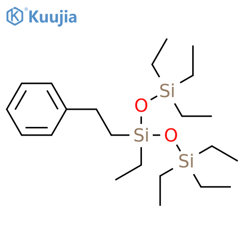 Trisiloxane, 1,1,1,3,5,5,5-heptaethyl-3-(2-phenylethyl)- structure