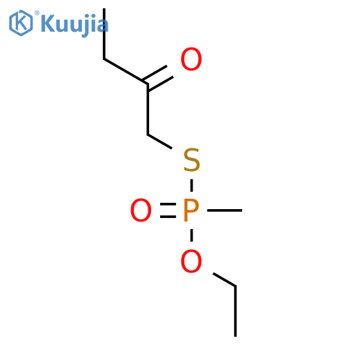 PHOSPHONOTHIOIC ACID, METHYL-, O-ETHYL S-(2-OXOBUTYL) ESTER structure