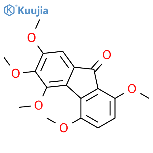 9H-Fluoren-9-one, 1,4,5,6,7-pentamethoxy- structure