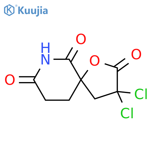 1-Oxa-7-azaspiro[4.5]decane-2,6,8-trione, 3,3-dichloro- structure